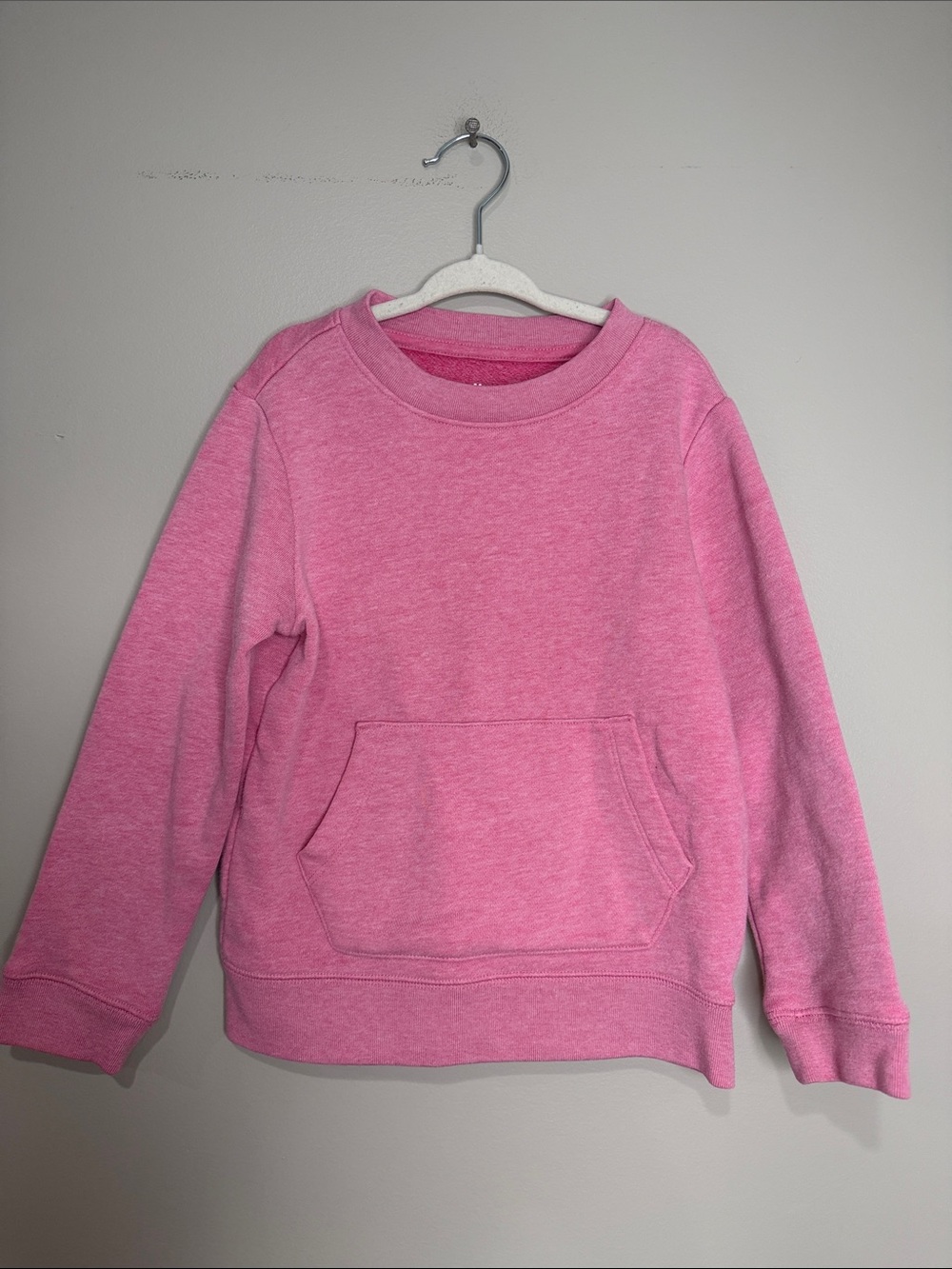 Primary Pink Crewneck Pocket Sweater 5
